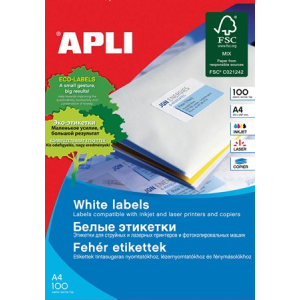 APLI 97x42.4mm Etikett univerzális 300 etikett/csomag