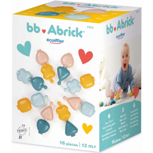 Ecoiffier Écoiffier: BB Abrick - Gyöngyök 16 darabos készségfejlesztő építőjáték