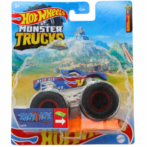Mattel Hot Wheels Monster Trucks: Race Ace kisautó - Kék (1:64)