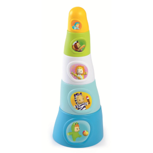 Smoby Cotoons Happy Tower 5 darabos toronyépítő játék - Kék