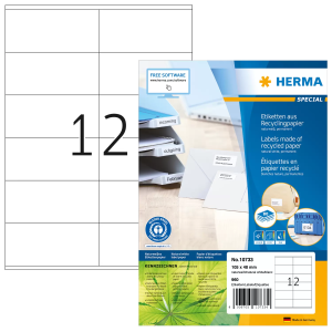 HERMA 10733 105 x 48 mm Címke tintasugaras és lézer nyomtatóhoz (960 címke / csomag)