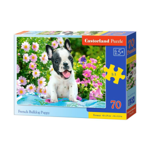 Castorland Francia bulldog kiskutya - 70 darabos puzzle