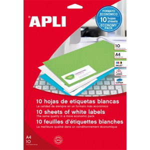 APLI 48.5x25.4 mm Univerzális Etikett (440 etikett/csomag) Fehér