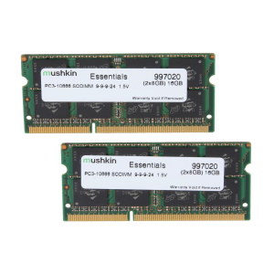 Mushkin 16GB /1333 Essentials DDR3 Notebook RAM KIT (2x8GB)