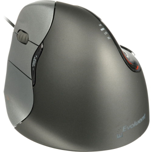 Evoluent Vertical Mouse 4 Left Vezetékes ergonomikus balkezes egér - Ezüst/Fekete