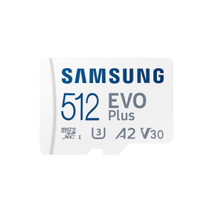 Samsung 512GB EVO Plus (2021) microSDXC UHS-I CL10 Memóriakártya + Adapter