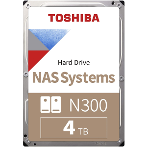 Toshiba 4TB N300 SATA3 3.5" NAS HDD (Bulk) (HDWG440UZSVA)