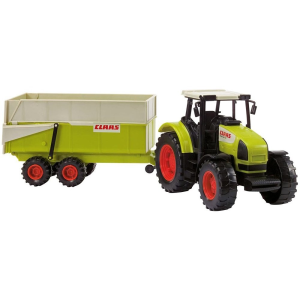 Dickie Toys Claas Ares traktor pótkocsival - Zöld