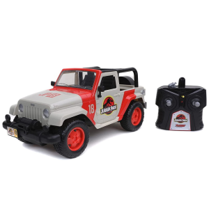 JADA TOYS Jurassic Park: Jeep Wrangler távirányítós autó - Bézs/Piros