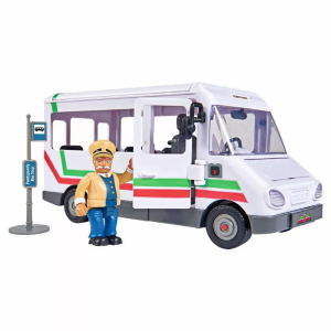 Simba Sam, a tűzoltó Busz jármű Trevor figurával - Fehér