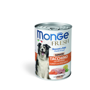  Monge Dog Fresh Senior konzerv - pulyka zöldségekkel 400 g