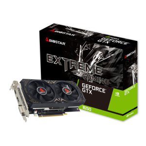 Biostar GeForce GTX 1650 4GB GDDR6 Extreme Gaming Videókártya (VN1656XF41)