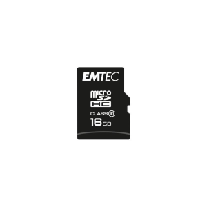 Emtec MicroSD Card 16GB SDHC CL.10 inkl. Adapter (ECMSDM16GHC10CG)