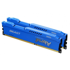 Kingston 8GB 1600MHz DDR3 Kingston Fury Beast Blue CL10 (2x4GB) (KF316C10BK2/8) (KF316C10BK2/8)