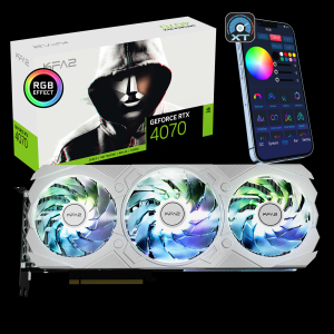 KFA2 GeForce RTX 4070 12GB GDDR6X EX GAMER White Videókártya (47NOM7MD7KWK)