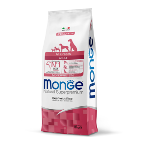  Monge Speaciality Line All Breeds Adult Monoprotein száraz kutyatáp - marha, rizs 2,5 kg