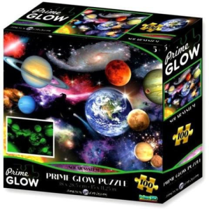Prime 3D Naprendszer neon puzzle, 100 darabos