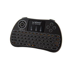 Savio KW-01 Wireless Billentyűzet + TouchPad ENG - Fekete (KW-01)
