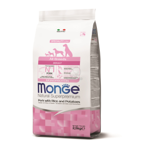  Monge Speciality Line All Breeds Adult Monoprotein - sertés, rizs és burgonya 2,5 kg