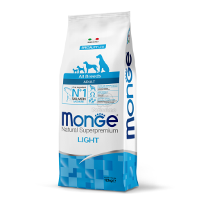  Monge Speciality Line All Breeds Adult Monoprotein Light száraz kutyatáp - lazac, rizs 12 kg