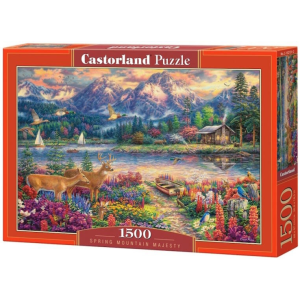 Castorland 1500 db-os puzzle - Fenséges tavaszi hegyvidék (C-152131)