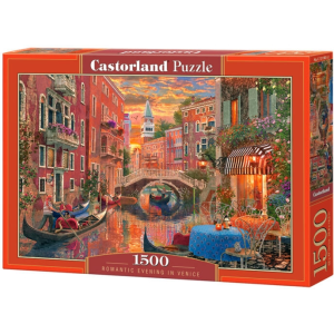 Castorland 1500 db-os puzzle - Romantikus este Velencében (C-151981)