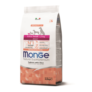  Monge Speciality Line Extra Small Adult Monoprotein száraz kutyatáp - lazac, rizs 2,5 kg