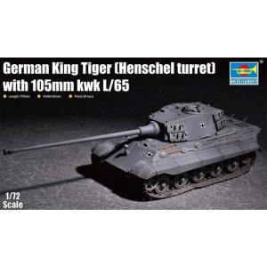 TRUMPETER King Tiger 105mm kWh harckocsi műanyag modell (1:72) (07160)
