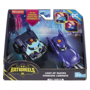 Mattel DC: Batwheels világító kisautó szett, 2 db-os - Bam és Buff
