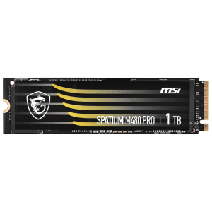 MSI SPATIUM M480 PRO PCIe 4.0 NVMe M.2 1TB PCI Express 4.0 3D NAND (S78-440L1G0-P83)