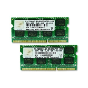 G.Skill 8GB /1600 Standard DDR3 SoDIMM Memória KIT