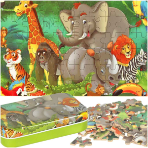 Inlea4Fun Gyermek puzzle 60 darabos - Elefánt