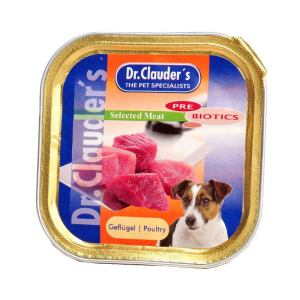 Dr. Clauder&#039;s Dr.Clauders Dog Selected Meat Szárnyas alutálka 100g
