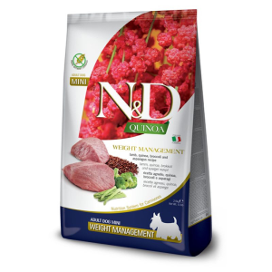 N&amp;D Dog Quinoa konzerv Weight Management adult mini 140g