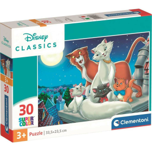 Clementoni Disney Macskarisztokraták 30 db-os Supercolor puzzle – Clementoni