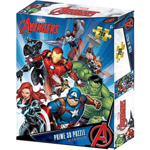 Prime 3D Marvel Avengers - Bosszúállók 3D puzzle, 200 darabos