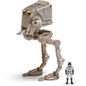 Jazwares Star Wars - Csillagok háborúja Micro Galaxy Squadron 8 cm-es jármű figurával - Felderítő Terepjáró Lépegető AT-ST figurával