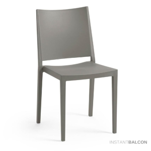 Rojaplast Nagy teherbírású rakásolható UV álló műanyag kerti szék,szürke - MOSK