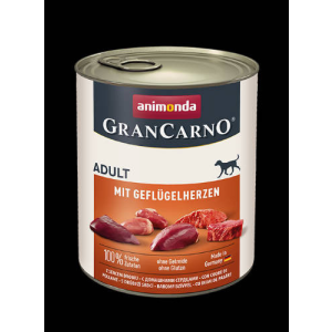 Animonda GranCarno Adult (baromfi szív) konzerv - Felnőtt kutyák részére (800g)