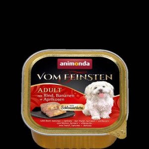 Animonda Vom Feinsten Gourmet (marha,banán,kajszbarack) alutálkás - Felnőtt kutyák részére (150g)