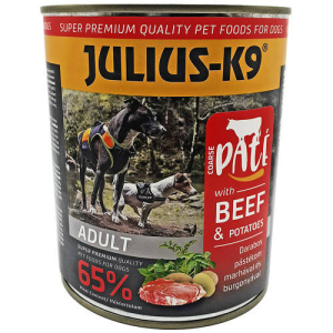 JULIUS-K9 PETFOOD JULIUS K-9 konzerv kutya 800g Marha-burgonya (Beef+Potato)