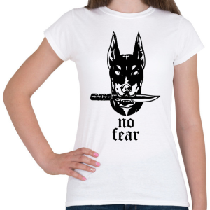 PRINTFASHION No fear - Női póló - Fehér