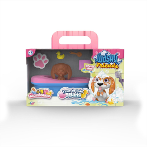 Kidz World Washy Friends Color Reveal Pancsoló kutyusok káddal és 5 kiegészítővel - Beagle
