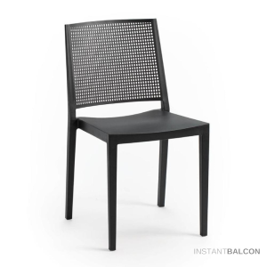 Rojaplast Nagy teherbírású rakásolható UV álló műanyag kerti szék,antracit - Grid