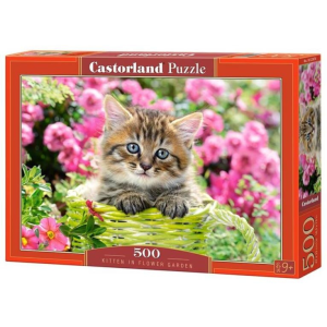 Castorland Cica a virágoskertben 500 db-os (B-52974)