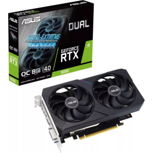 Asus GeForce RTX 3050 8GB GDDR6 Dual V2 OC Edition (DUAL-RTX3050-O8G-V2)