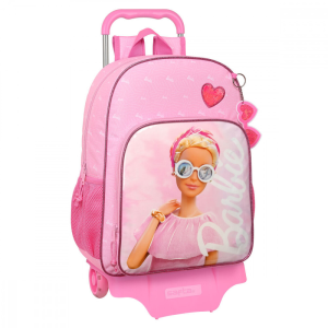  Iskolatáska Kerekekkel Barbie Girl Rózsaszín 33 x 42 x 14 cm