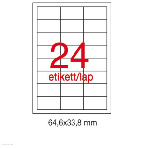 APLI Etikett A1263 33,8x64,6mm 100ív LCA3131 Apli