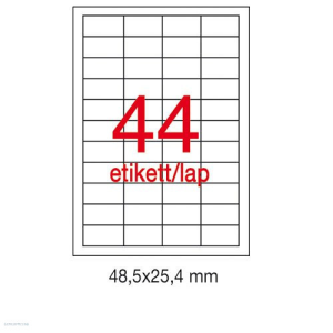 APLI Etikett LCA10825 48,5x25,4mm 25ív Apli