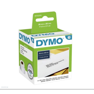 DYMO Cím etikett 89x28mm 2db x 130 címke, fehér Dymo 99010